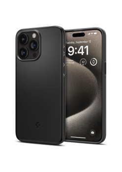 Husa pentru iPhone 15 Pro Max - Spigen Thin Fit - Black