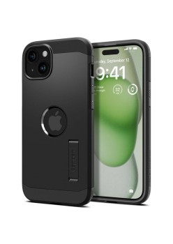 Husa pentru iPhone 15 - Spigen Tough Armor MagSafe - Black