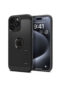 Husa pentru iPhone 15 Pro Max - Spigen Tough Armor MagSafe - Black