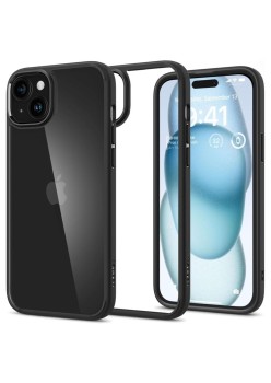 Husa pentru iPhone 15 - Spigen Ultra Hybrid - Matte Black