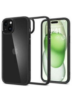 Husa pentru iPhone 15 Plus - Spigen Ultra Hybrid - Matte Black