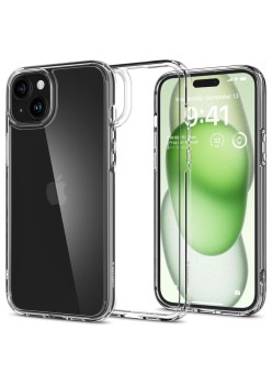 Husa pentru iPhone 15 Plus - Spigen Ultra Hybrid - Clear