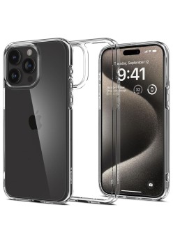 Husa pentru iPhone 15 Pro - Spigen Ultra Hybrid - Clear