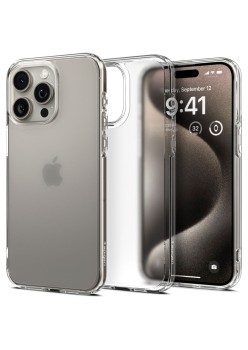 Husa pentru iPhone 15 Pro Max - Spigen Ultra Hybrid - Frost Clear