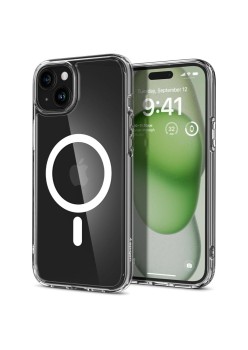 Husa pentru iPhone 15 Plus - Spigen Ultra Hybrid MagSafe - White
