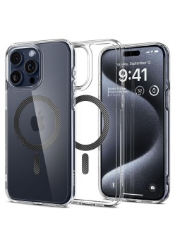 Husa pentru iPhone 15 Pro - Spigen Ultra Hybrid MagSafe - Carbon Fiber