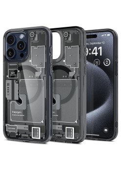 Husa pentru iPhone 15 Pro Max - Spigen Ultra Hybrid MagSafe Zero One - Black