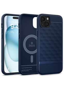 Husa pentru iPhone 15 - Spigen Caseology Parallax MagSafe - Midnight Blue