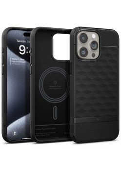 Husa pentru iPhone 15 Pro - Spigen Caseology Parallax MagSafe - Matte Black
