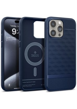 Husa pentru iPhone 15 Pro - Spigen Caseology Parallax MagSafe - Midnight Blue