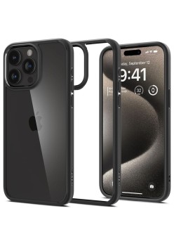 Husa pentru iPhone 15 Pro Max - Spigen Ultra Hybrid - Matte Black