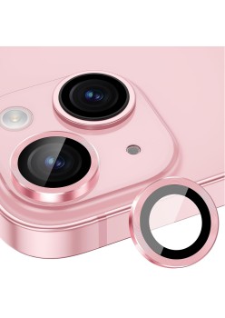 Folie pentru iPhone 15 / 15 Plus - Lito S+ Camera Glass Protector - Pink