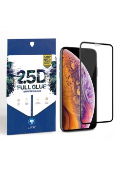 Folie pentru iPhone 15 Plus - Lito 2.5D FullGlue Glass - Black