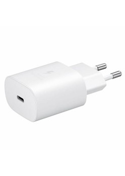 Incarcator de Priza Type-C, 25W, 3A - Samsung (EP-TA800EWE) - White (Bulk Packing)