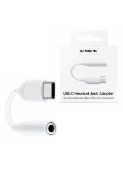 Adaptor Audio Type-C la Jack 3.5mm - Samsung (EE-UC10JUWEGWW) - White (Blister Packing)