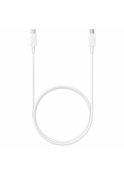 Cablu de Date Fast Charging, 2x Type-C, 5A, 1m - Samsung (EP-DN975BWEGWW) - White (Bulk Packing)
