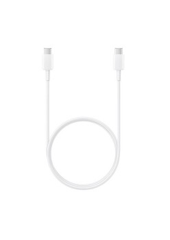 Cablu de Date Type-C la Type-C, 480Mbps, 2.1A, 1m - Samsung (EP-DA905BWE) - White (Bulk Packing)