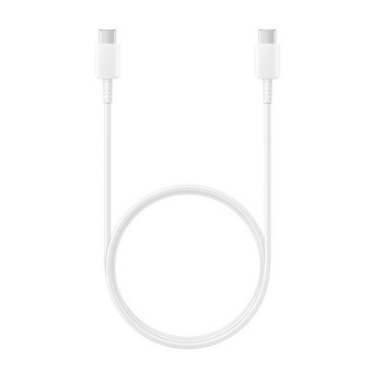 Cablu de Date Type-C la Type-C, 480Mbps, 2.1A, 1m - Samsung (EP-DA905BWE) - White (Bulk Packing)