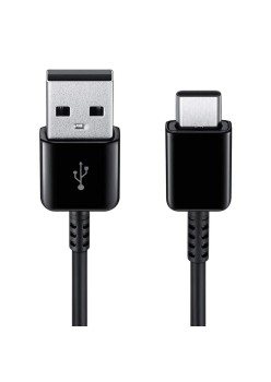 Cablu de Date USB la Type-C, Fast Charge, 25W, 1.5m - Samsung (EP-DW700CBE) - Black (Bulk Packing)