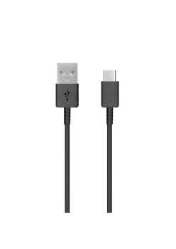 Cablu de Date USB la Type-C, 2.1A, 480Mbps, 0.8m - Samsung (EP-DR140ABE) - Black (Bulk Packing)