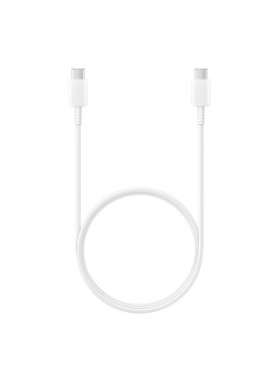 Cablu de Date USB-C la Type-C Fast Charging 3A, 1m - Samsung (EP-DA705BWE) - White (Bulk Packing)