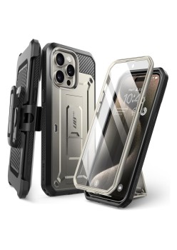 Husa pentru iPhone 15 Pro - Supcase Unicorn Beetle Pro - Titan Gray