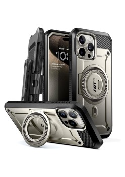 Husa pentru iPhone 15 Pro Max - Supcase Unicorn Beetle Pro MagSafe - Titan Gray