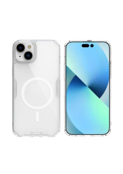 Husa pentru iPhone 15 Plus - Nillkin Nature TPU MagSafe Case - Transparent