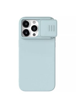 Husa pentru iPhone 15 Pro - Nillkin CamShield Silky MagSafe Silicone - Haze Blue