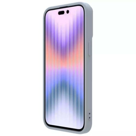 Husa pentru iPhone 15 Pro - Nillkin CamShield Silky MagSafe Silicone - Haze Blue