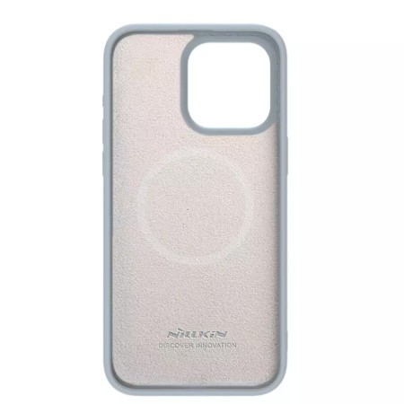 Husa pentru iPhone 15 Pro - Nillkin CamShield Silky MagSafe Silicone - Haze Blue