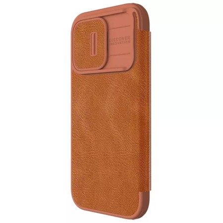 Husa pentru iPhone 15 Pro - Nillkin QIN Pro Leather Case - Brown