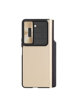 Husa pentru Samsung Galaxy Z Fold5 - Nillkin QIN Pro Leather Case - Gold