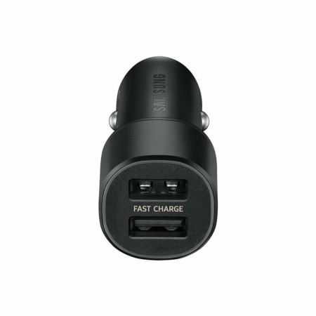 Incarcator Auto 2xUSB, 15W, 2A + Cablu Type-C - Samsung (EP-L1100WBEGEU) - Black (Blister Packing)