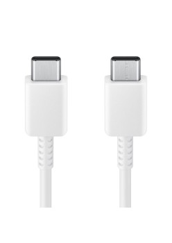 Cablu de Date Type-C la Type-C Fast Charging 3A, 1.8m - Samsung (EP-DX310JWE) - White (Bulk Packing)