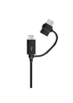 Samsung - Charging Cable (EP-DG950DBEGWW) - USB to Micro-USB, Type-C, 1.5m - Black (Bulk Packing)