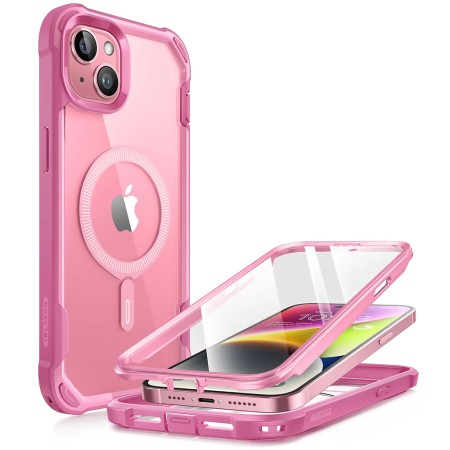 Husa pentru iPhone 15 - i-Blason Ares MagSafe - Pink