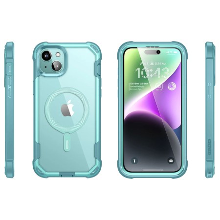 Husa pentru iPhone 15 - i-Blason Ares MagSafe - SeaFoam
