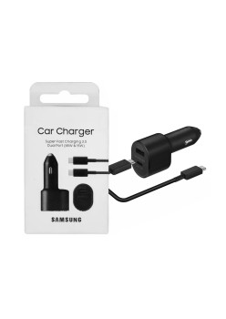 Incarcator Auto 60W + Cablu Type-C, 5A, 1m - Samsung (EP-L5300XBEGWW) - Black (Blister Packing)
