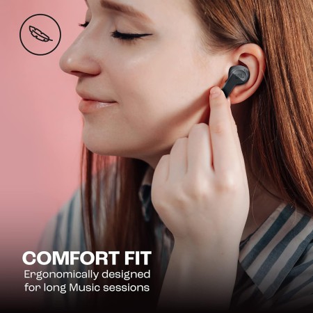 JBL - Wireless Earbuds (Wave 200) - Bluetooth 5.0, True Wireless, Microphone, Voice Assistant, Siri - White