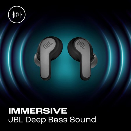JBL - Wireless Earbuds (Wave 200) - Bluetooth 5.0, True Wireless, Microphone, Voice Assistant, Siri - White