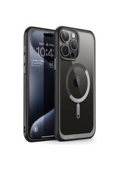 Husa pentru iPhone 15 Pro - Supcase Unicorn Beetle Slim Clear MagSafe - Black