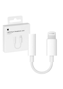 Adaptor Audio Lightning la Jack 3.5mm - Apple A1749 (MMX62ZMA/A) - White (Blister Packing)