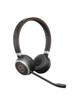 Jabra - Wireless Headphones Evolve 65 SE - Stereo / Mono, Bluetooth 4.0, Noise Cancellation, Hi-Fi, Busy Light - Black