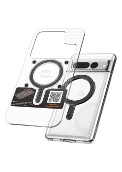 Adaptor Incarcare Wireless la MagSafe - Spigen OneTap Ring Plate Magnetic - Black
