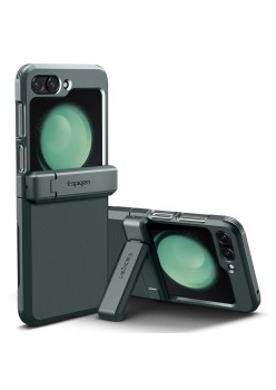 Husa pentru Samsung Galaxy Z Flip5 - Spigen Tough Armor Pro - Abyss Green