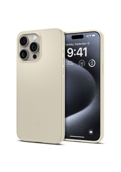 Husa pentru iPhone 15 Pro - Spigen Thin Fit - Mute Beige