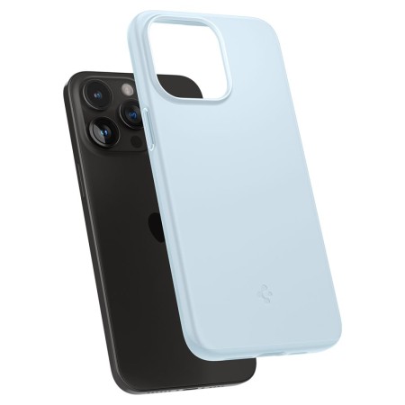 Husa pentru iPhone 15 Pro - Spigen Thin Fit - Mute Blue