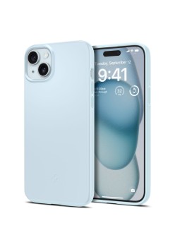 Husa pentru iPhone 15 - Spigen Thin Fit - Mute Blue