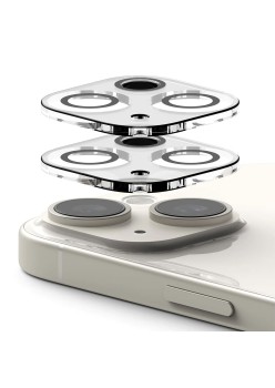 Folie Camera pentru iPhone 15 / 15 Plus (set 2) - Ringke Camera Protector Glass - Clear